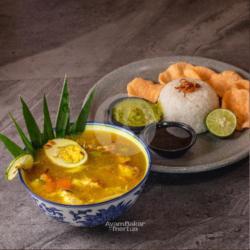 Soto Jakarta Bening   Nasi