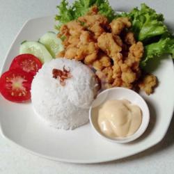 Nasi Ayam Crispy Telur Asin