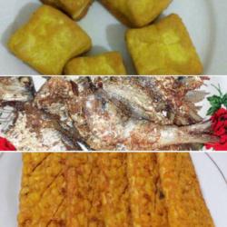 Tahu-ikan Asin-tempe