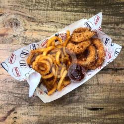 Parmesan Fries And Bbq Onion Ring