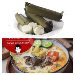 Paket Lontong   Soto Betawi Sapi - Medium