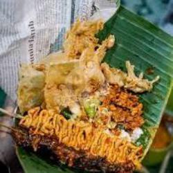 Nasi Pecel   Sate Usus Jeroan