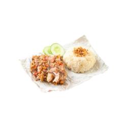 Paket Nasi Hainam Ayam Geprek Sambal Matah