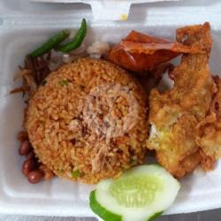 Nasi Goreng Komplit (ayam Penyet   Telur   Bakso)