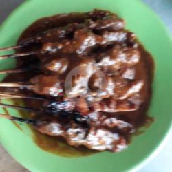 Sate Ayam Bumbu Kacang Satu Porsi  Nasi