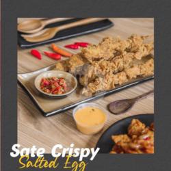 Sate Crispy Salted Egg / 6 Tusuk Jumbo