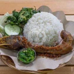 Nasi   Kepala Bebek Bakar Jumbo Bumbu