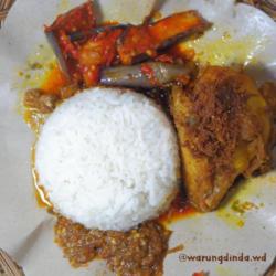 Nasi   Terong Balado   Ayam Goreng