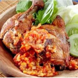 Ayam Sambel Petir   Nasi