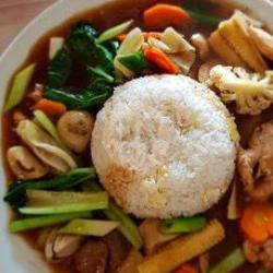 Nasi Cap Cae Ayam Bakso