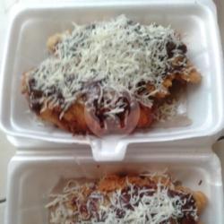 Pisang Geprek Coklat   Keju