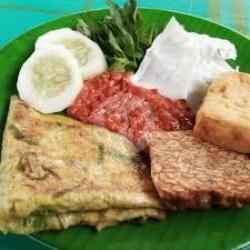 Telor Dadar Tahu Dan Tempe