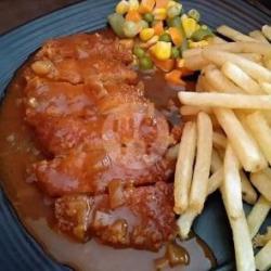 Chicken Katsu Steak Saus Teriyaki