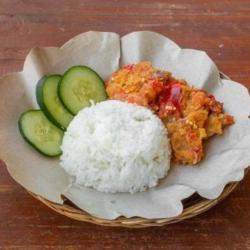 Nasi Tempe Geprek Sambel