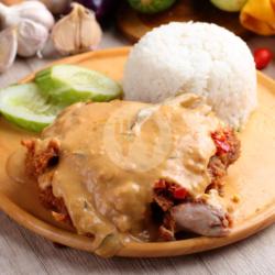 Paket Nasi Ayam Geprek Saos Telur Asin