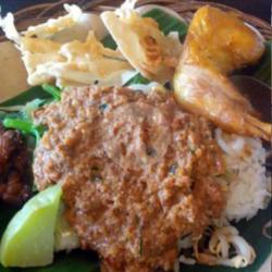 Nasi Pecel   Ayam Goreng  Tempe Goreng