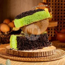 Pukis Jumbo Pandan Coklat Keju