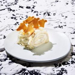 Fresh Coconut Crepe Cake