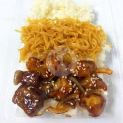 Nasi Ayam Bumbu Teriyaki (pedas/tdk Pedas Sesuai Reguest)