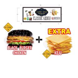 Black Burger Chicken Keju