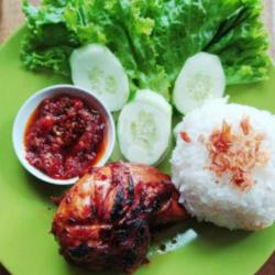 Ayam Bakar Kalasan Dada   Nasi