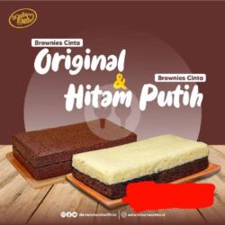 Brownies Hitam Putih Kukus