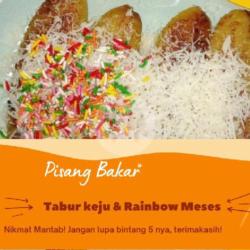 Pisang Bakar / Tabur Keju Rainbow Meses