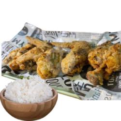 Nasi Lemon Pepper Chicken Wings