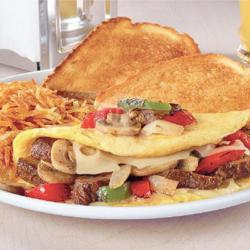 Philly Cheesesteak Omelette