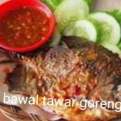 Ikan Bawal Tawar Goreng