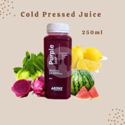 Purple Leaf (dragonfruit, Watermelon, Bok Choy, Lemon) Cold Pressed Raw Juice 250ml Jus Buah Murni Asli Alami Tanpa Tambahan Air / Gula / Pengawet