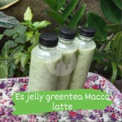 Es Jelly Greentea Macca Latte