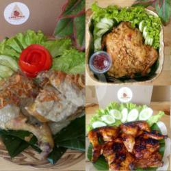 Nasi   Ayam Paha Pentung (opor/goreng Kremes/bakar) Sambal Mantap!