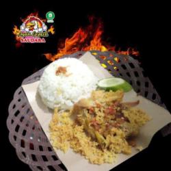 Ayam Geprek Kremes   Nasi