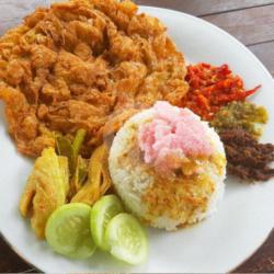 Nasi Rames Telur Dadar Barendo