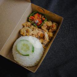 Nasi    Cumi Goreng Sambal Matah