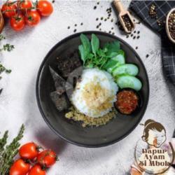 Paket Nasi Rames Paru Goreng   Tahu Tempe