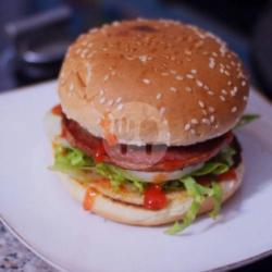 Beef Burger Keju Slice