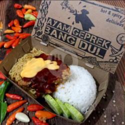 Paket Nasi Indomie Ayam Fire Saos Keju