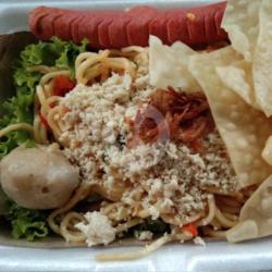 Mie Pangsit Pedas (topping Lengkap)