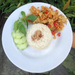 Nasi Jamur Geprek