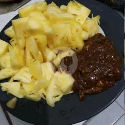 Rujak Buah Nanas Sambal Biasa