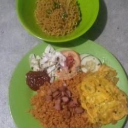 Nasi Goreng Sosis Indomie Tlor Dadar Teh Manis Pnas/dingin Es