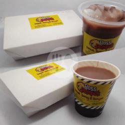 Batagor Telur   Ice Coklat (bisa Request Panas)