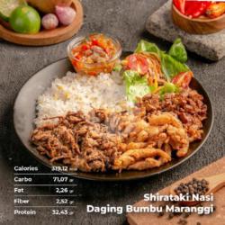 Shirataki Nasi Daging Bumbu Maranggi (319 Cals)