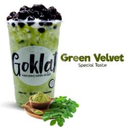 Green Velvet Mix Boba