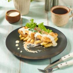 Chicken Piccata With Gravy Sauce Cream