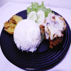 Nasi Geprek Mozarella