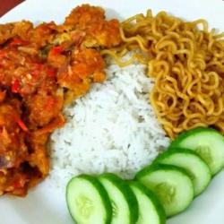 Nasi Mie Telur Geprek