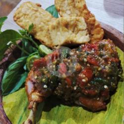 Ayam Penyet Sambel Terasi   Sayur Asem   Tahu Tempe